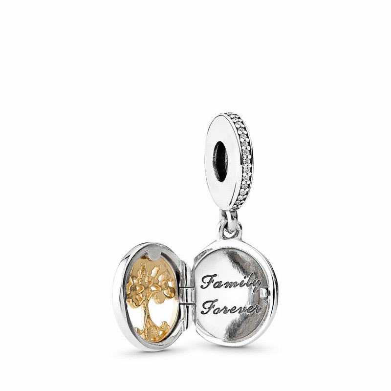 Pandora Australia Family Roots Dangle Charm - Two Tone | IDYHGF591